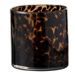 Photophore verre marron taches noires Diere H 13 cm - Lot de 6 - Photo n°1