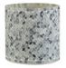 Photophore verre mosaïque gris Marino H 20 cm - Photo n°1