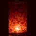 Photophore verre rose à mosaïque Veeda H 23 cm - Photo n°3
