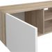 PILVI Meuble TV - Blanc et chene sonoma - L 185 x P 42 x H 31 cm - Photo n°6