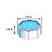 Piscine hors-sol GRE Dream Pool - Rond - Ø3,70 m x H1,22 m - En acier - Filtration a cartouche - Photo n°4