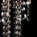 Plafonnier avec perles de cristal Blanc Métal - Photo n°3