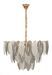 Plafonnier design feuilles luminaire floral en verre travaillé élégant FLORE - Photo n°1