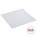 Planches de plancher autoadhésives 20 pcs PVC 1,86 m² Blanc - Photo n°1