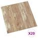 Planches de plancher autoadhésives 20 pcs PVC 1,86 m² Marron 4 - Photo n°2