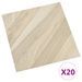 Planches de plancher autoadhésives 20 pcs PVC 1,86m² Beige rayé - Photo n°2