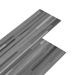 Planches de plancher PVC 4,46 m² 3 mm Autoadhésif Gris rayé - Photo n°2