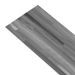 Planches de plancher PVC 4,46 m² 3 mm Autoadhésif Gris rayé - Photo n°7