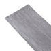 Planches de plancher PVC 5,02 m² 2 mm Autoadhésif Gris bois mat - Photo n°7