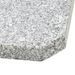 Plaque de poids carrée pour parasol Granit 25 kg Gris - Photo n°5