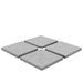 Plaques de poids de parasol 4 pcs Granit Gris Carré 100 kg - Photo n°2