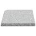 Plaques de poids de parasol 4 pcs Granit Gris Carré 100 kg - Photo n°5