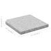 Plaques de poids de parasol 4 pcs Granit Gris Carré 100 kg - Photo n°8