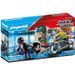 PLAYMOBIL - 70572 - Police Policier avec moto et voleur - Photo n°1