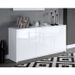 Buffet contemporain laqué blanc brillant - L 160 cm - Photo n°2