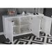 Buffet contemporain laqué blanc brillant - L 160 cm - Photo n°3