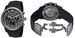 Porsche Design dashboard P6612 - Automatic Chrono Eterna Movement Titanium-aluminium Case Rubber Strap Gray Dial W. Black Counters 42mm Date Sapphire Glass Front&back Wr 100m Swiss Made 6612.14.40.243 - Photo n°1