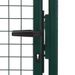 Portail de clôture Acier 100x125 cm Vert - Photo n°4
