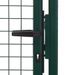 Portail de clôture Acier 100x200 cm Vert - Photo n°4