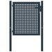 Portail de clôture Anthracite 102x125 cm Acier - Photo n°1