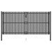 Portail de clôture de jardin Acier 4x2,25 m Anthracite - Photo n°1