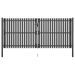 Portail de clôture de jardin Acier 4x2 m Anthracite - Photo n°1