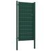 Portail de clôture PVC et acier 100x124 cm Vert - Photo n°2