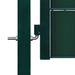 Portail de clôture PVC et acier 100x124 cm Vert - Photo n°3