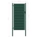 Portail de clôture PVC et acier 100x124 cm Vert - Photo n°4