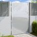 Portail de jardin 100x125 cm acier inoxydable - Photo n°1