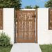 Portail de jardin 105x130 cm acier corten design de bambou - Photo n°1