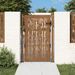 Portail de jardin 105x155 cm acier corten design de bambou - Photo n°1