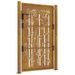 Portail de jardin 105x155 cm acier corten design de bambou - Photo n°5