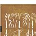 Portail de jardin 105x155 cm acier corten design de bambou - Photo n°8