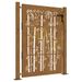 Portail de jardin 105x155 cm acier corten design de bambou - Photo n°2