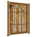 Portail de jardin 105x155 cm acier corten design de bambou - Photo n°6