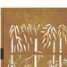 Portail de jardin 105x180 cm acier corten design de bambou - Photo n°8
