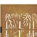 Portail de jardin 105x205 cm acier corten design de bambou - Photo n°8