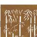 Portail de jardin 105x205 cm acier corten design de bambou - Photo n°7