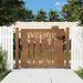 Portail de jardin 105x80 cm acier corten design de bambou - Photo n°1