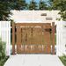 Portail de jardin 105x80 cm acier corten design de bambou - Photo n°1