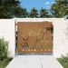 Portail de jardin 85x100 cm acier corten conception d'herbe - Photo n°1