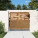Portail de jardin 85x100 cm acier corten conception de carré - Photo n°1