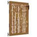 Portail de jardin 85x125 cm acier corten design de bambou - Photo n°2