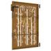 Portail de jardin 85x125 cm acier corten design de bambou - Photo n°6