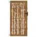 Portail de jardin 85x175 cm acier corten design de bambou - Photo n°4
