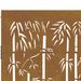 Portail de jardin 85x175 cm acier corten design de bambou - Photo n°8