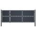 Portail de jardin Acier 350 x 125 cm Anthracite - Photo n°1