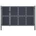 Portail de jardin Acier 350 x 150 cm Anthracite - Photo n°1