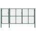 Portail de jardin Acier 400 x 150 cm Vert 2 - Photo n°1